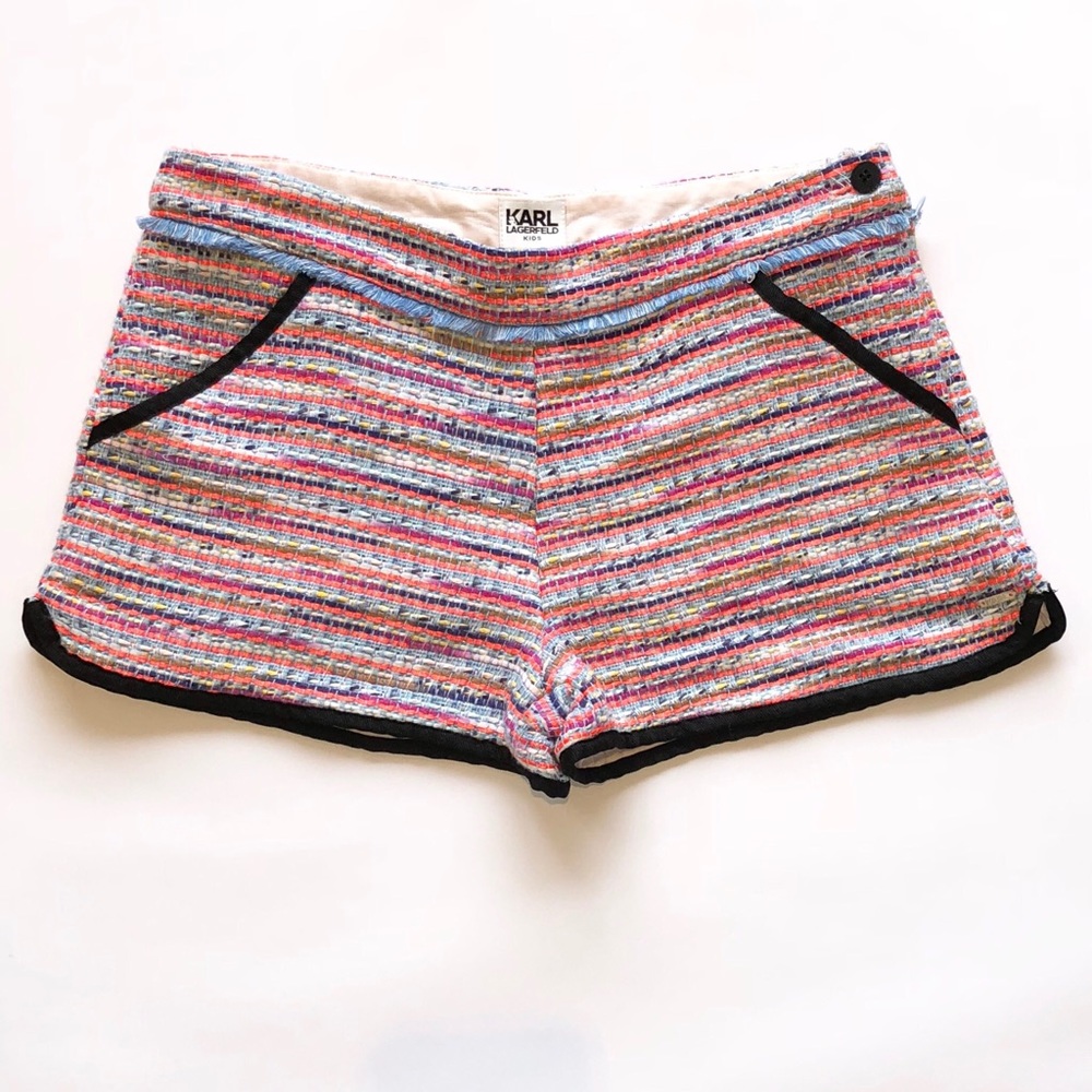 Karl Lagerfeld Kids Multicolor Tweed Shorts ($169)